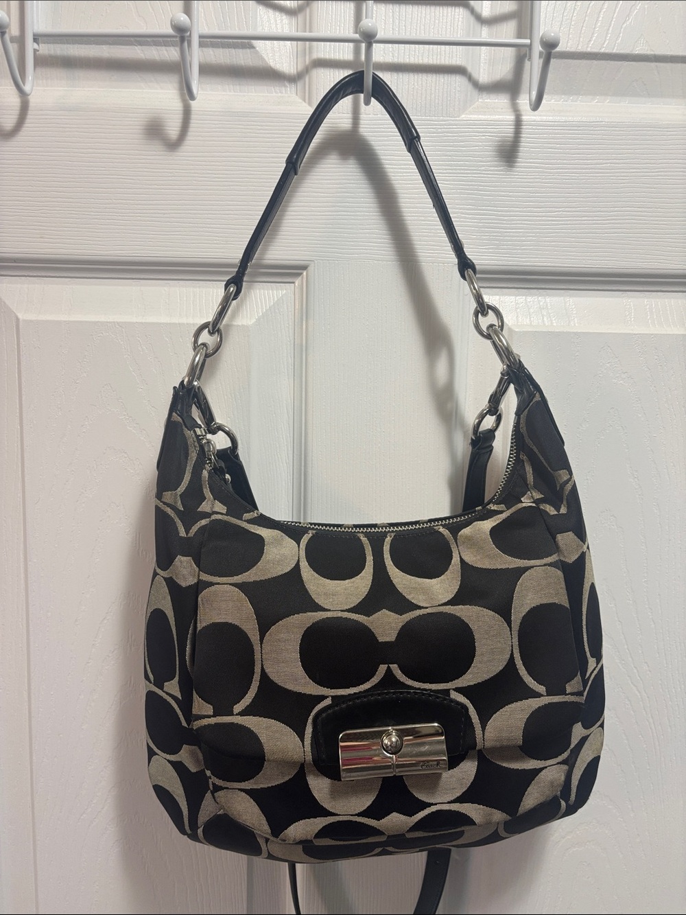Coach Vintage Kristin Signature Jacquard Hobo Bag